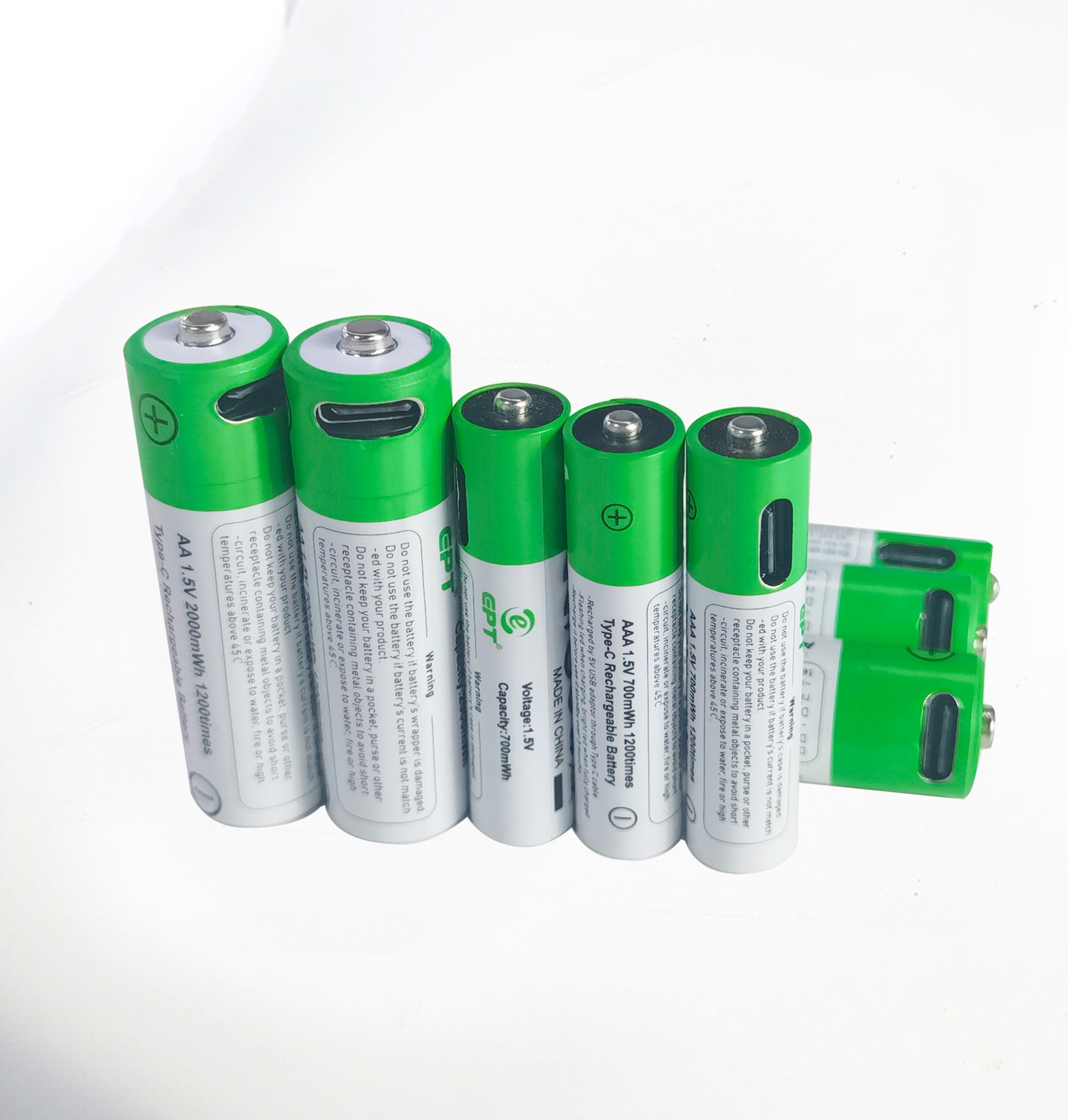 1.5V 2600mWh AA AAA 5號7號帶Type-c口充電 1.5V 2600mWh AA AAA 5號7號帶Type-c口充電